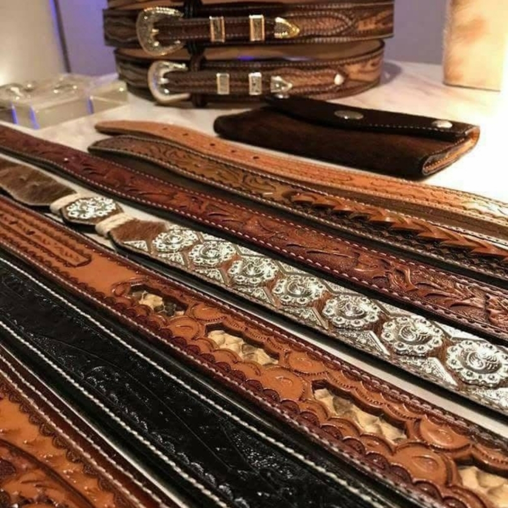 Brown and Black Leather Men's Bag